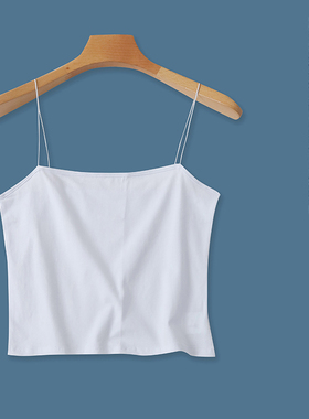 露脐抹胸打底棉小吊带 夏季新女装修身松紧吊带薄款内搭外穿28040