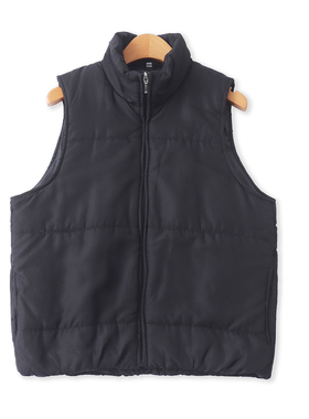 日单轻薄棉马甲 秋冬新款外贸女装立领拉链口袋背心内搭外穿33088