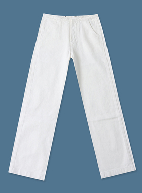 牛仔棉休闲裤  春秋新款外贸女装窄边高腰拉链搭扣直筒长裤33224