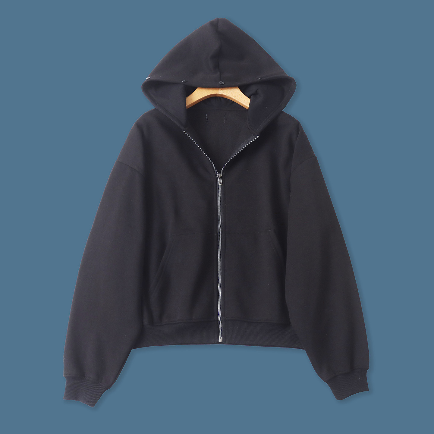 加绒开衫卫衣 秋冬新款外贸女装连帽领拉链长袖双口袋外套33017,女装/女士精品,卫衣/绒衫,淘宝优惠券,粉丝福利购,淘宝优惠卷