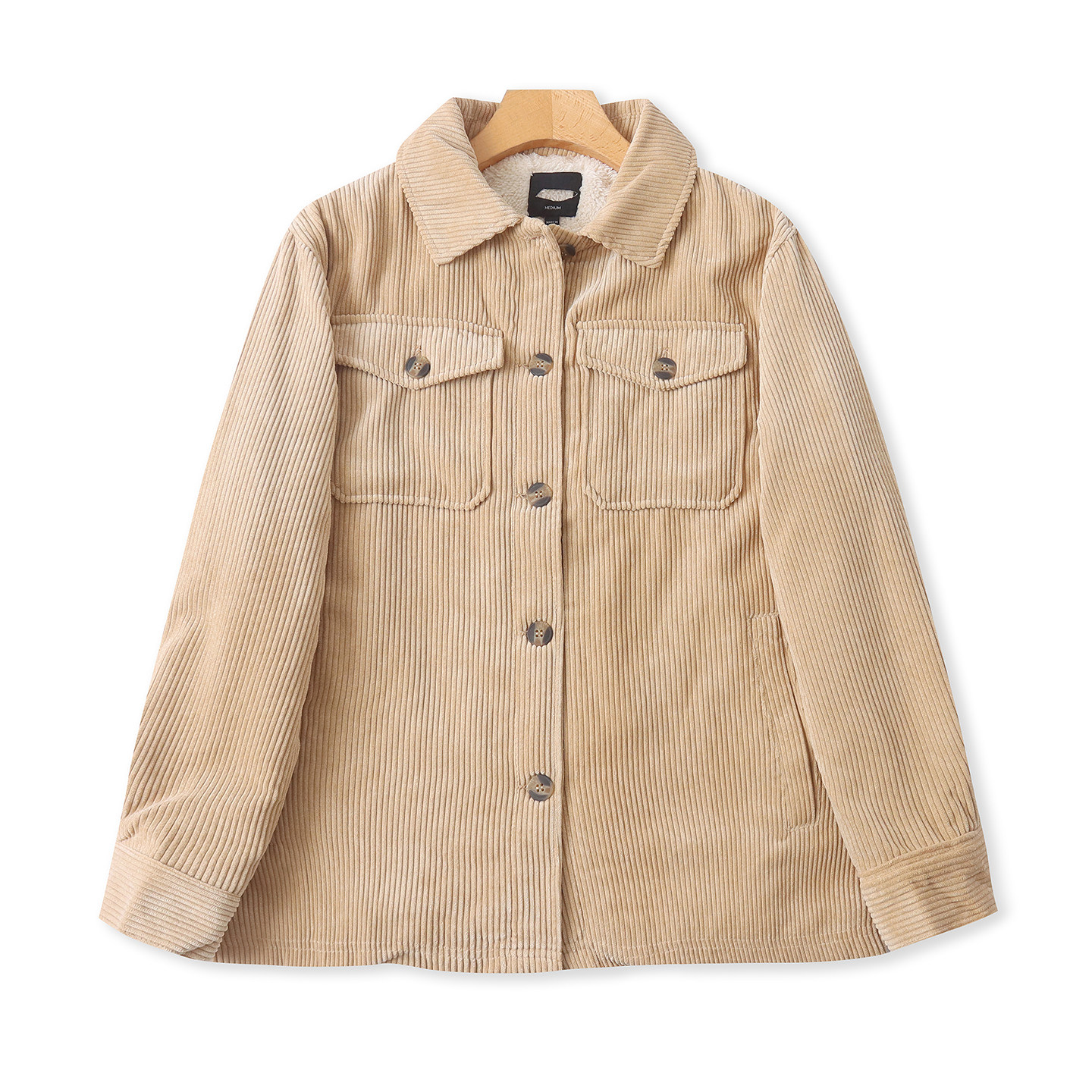 灯芯绒加绒外套 秋冬新外贸女装翻领单排扣长袖毛绒保暖上衣33170,女装/女士精品,短外套,淘宝优惠券,粉丝福利购,淘宝优惠卷