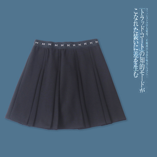 百褶短半裙 夏季新外贸女装时尚自然松紧腰侧拉链显瘦半身裙30802