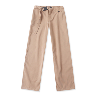 休闲裤 春秋新外贸女时尚百搭半松紧腰拉链纽扣显瘦直筒裤31270