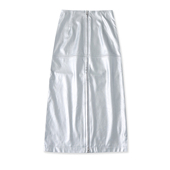 时尚 女装 自然腰拉链包臀中长裙33393 春秋新款 日单亮面皮半身裙