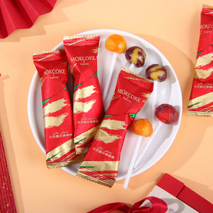 mokcoke莫可卡双色酸味棒棒糖结婚喜糖婚礼糖果散装休闲零食批发