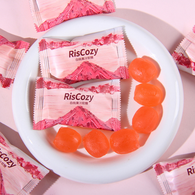 英国RisCozy瑞可滋白桃味果汁夹心软糖结婚喜糖伴手礼用婚礼糖果