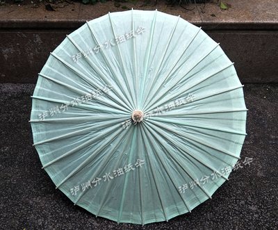 泸州分水油纸伞舞蹈浅蓝色装饰伞
