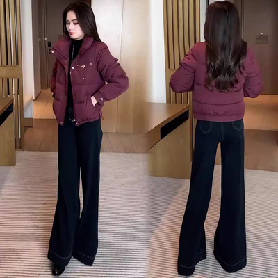 短款羽绒棉服女士冬季