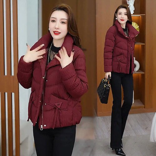 短款羽绒棉服女小个子冬季
