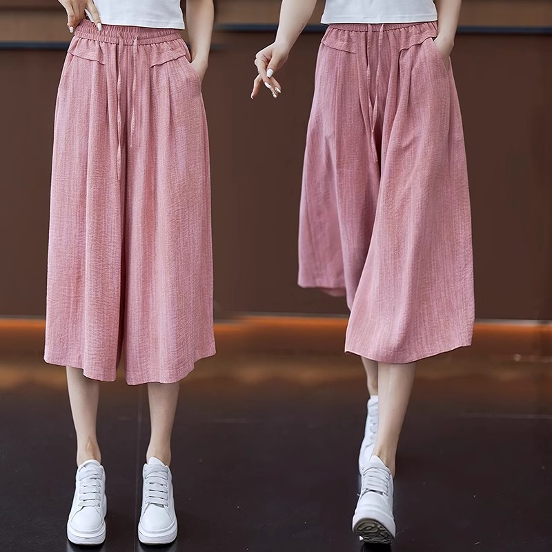 冰丝七分裙裤女夏季薄款