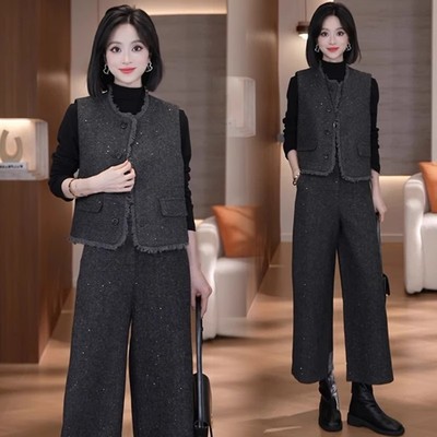 小香风时尚气质套装女秋冬季