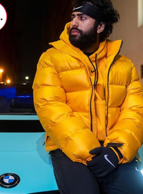 25冬短款情侣款羽绒服男潮NOCTA DRAKE联名款保暖面包服外套上衣