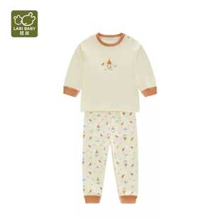 专柜同款拉比儿童内衣套装2025纯棉城堡贴身睡衣保暖秋衣裤套装