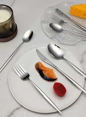 进口德国WMF福腾宝不锈钢家用创意西餐刀叉餐勺牛排刀柳叶刀轻薄