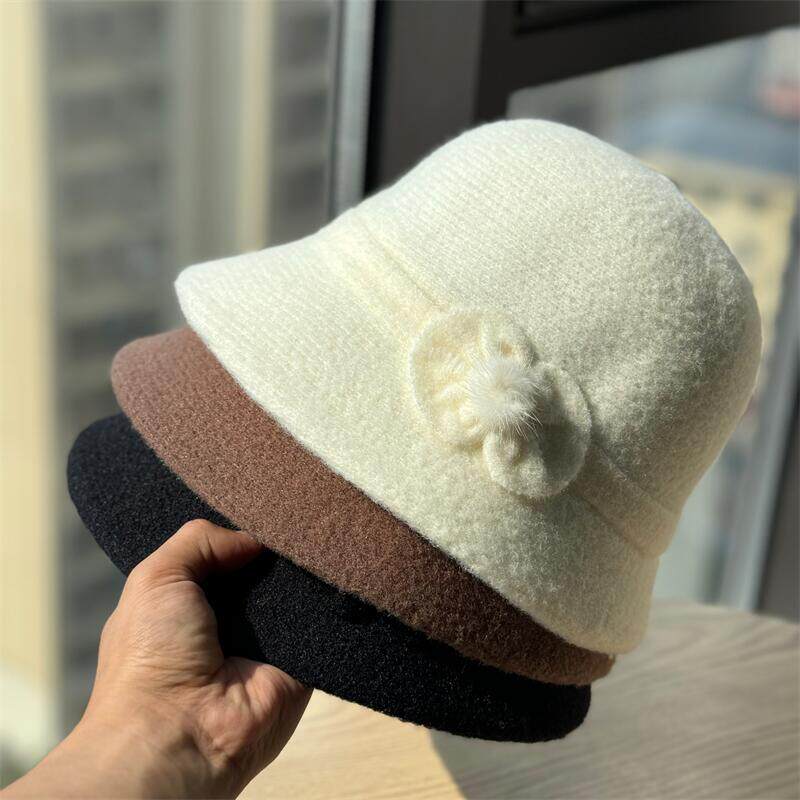 新款羊毛呢渔夫帽女秋冬季时尚
