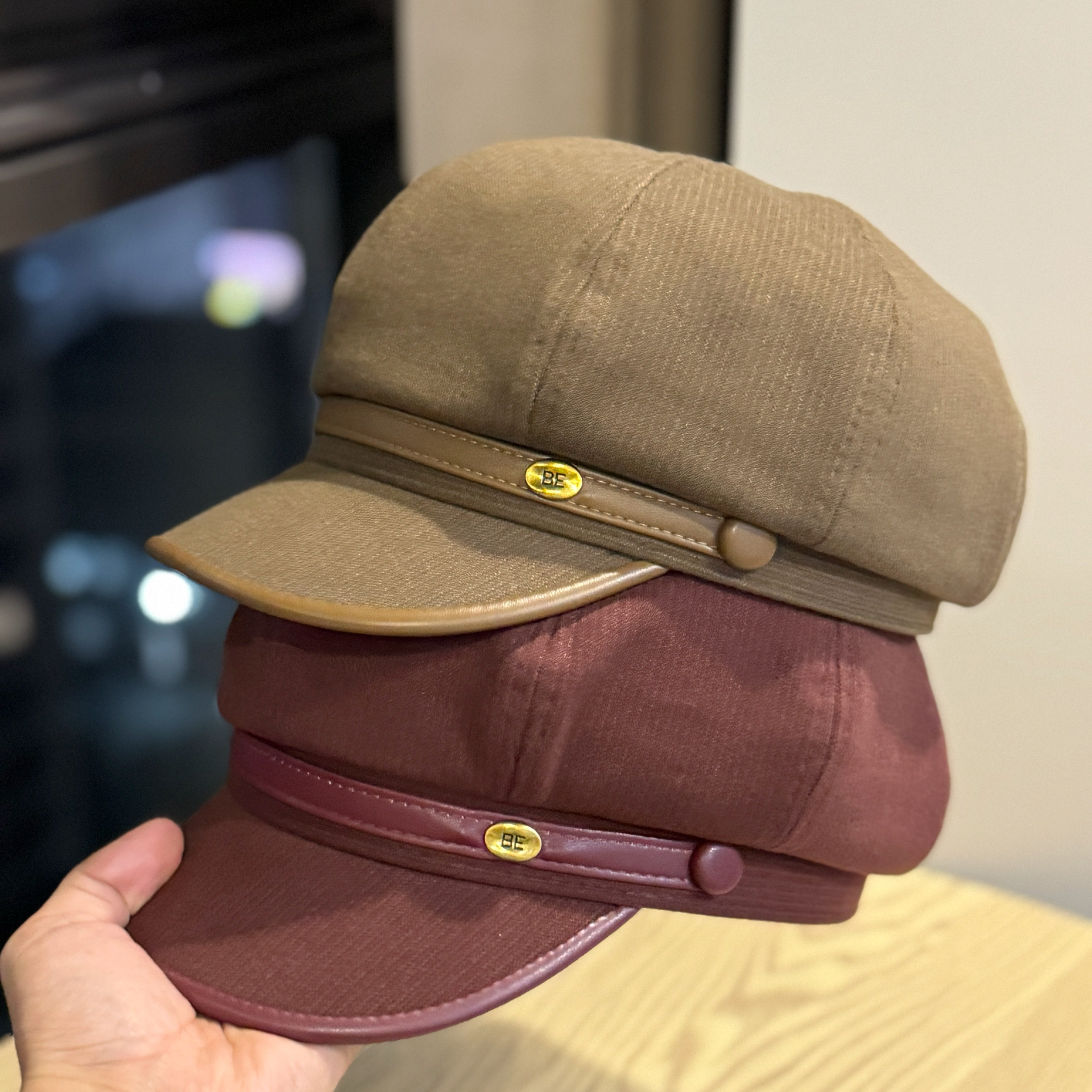 新款秋季八角贝雷帽女复古英伦显脸小韩版休闲百搭鸭舌画家帽子潮