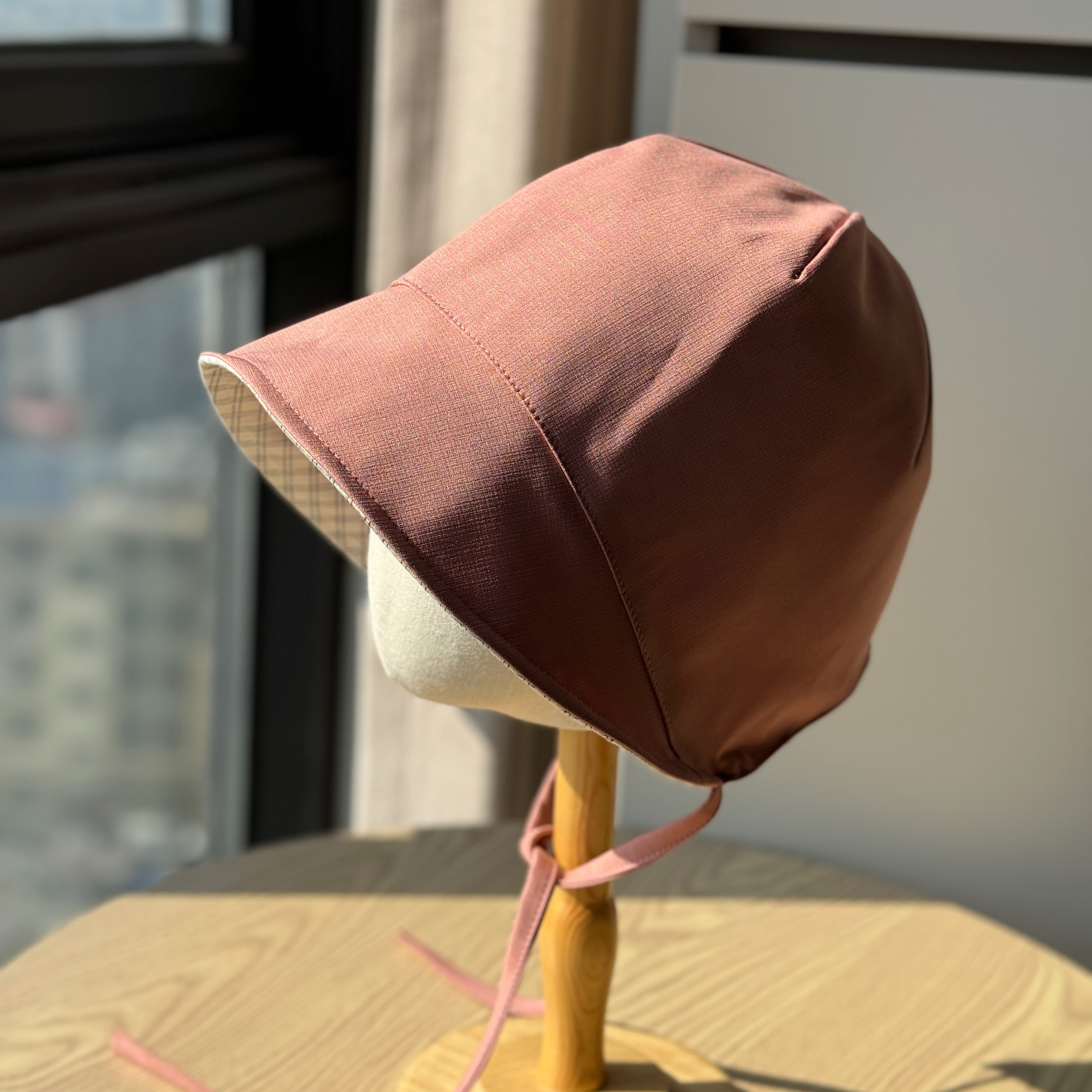 春夏显脸小遮阳女包头水桶帽