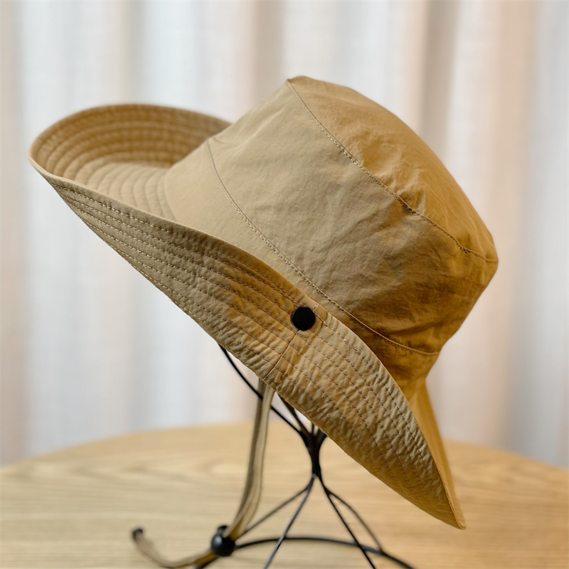 四季纯色速干渔夫帽防紫外线遮阳