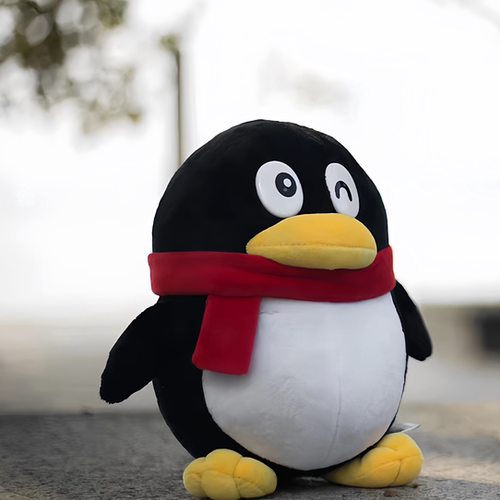 鹅厂全新未拆封QQ毛绒公仔