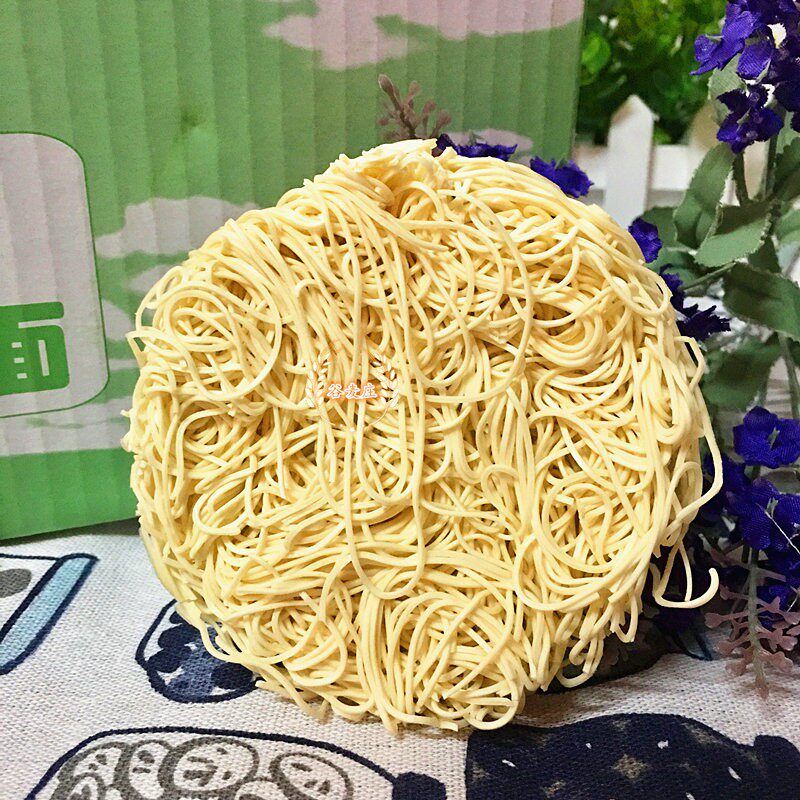 包邮银丝鸡蛋面面条整箱4斤寿星牌鸡仔面幼条非油炸散装面火锅面