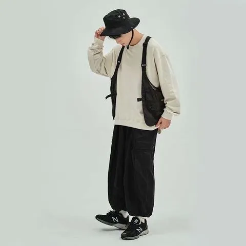 男女吊带大口袋战术新款马夹背心机能风日系户外夏季外搭工装马甲