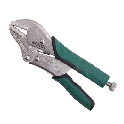 世达工具防滑双色柄直口大力钳