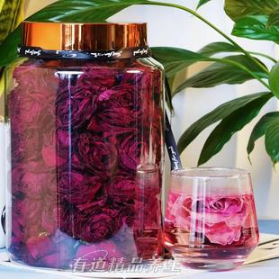 云南墨红玫瑰精选整颗大朵冻干玫瑰花花青素花冠茶养生无添加头茬