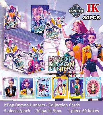 黑卡新品k-pop猎魔女团-收藏卡 1元包卡牌盲盒