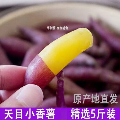 浙江临安天目小香薯蜜薯农家自种番薯地瓜新鲜红薯现货速发
