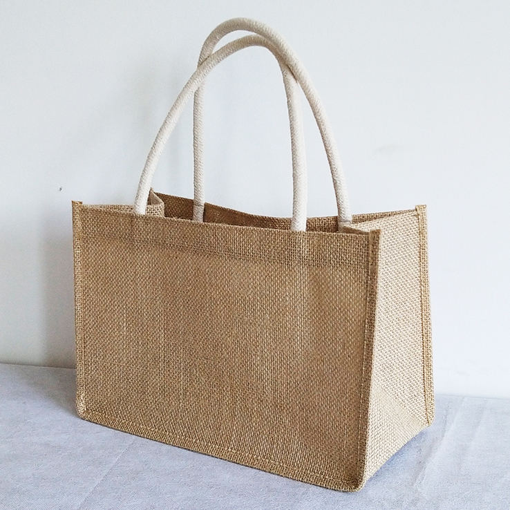 高檔簡約手提小清新文藝裝書袋子