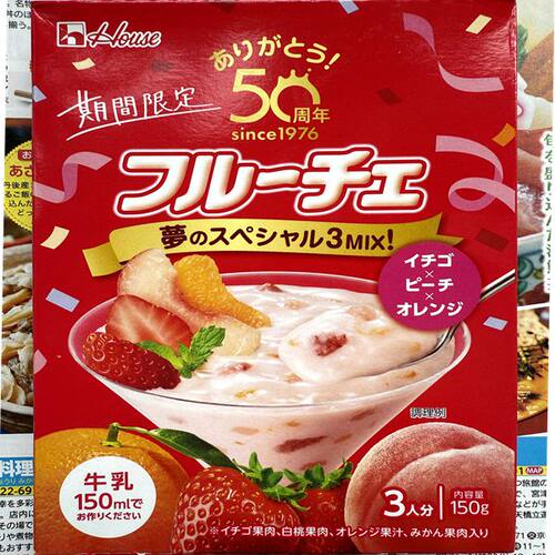 日本Fruiche草莓桃子橙果肉奶昔