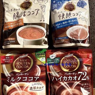 现日本原装 van Houten cocoa 片冈物产牛奶可可粉 巧克力粉288g