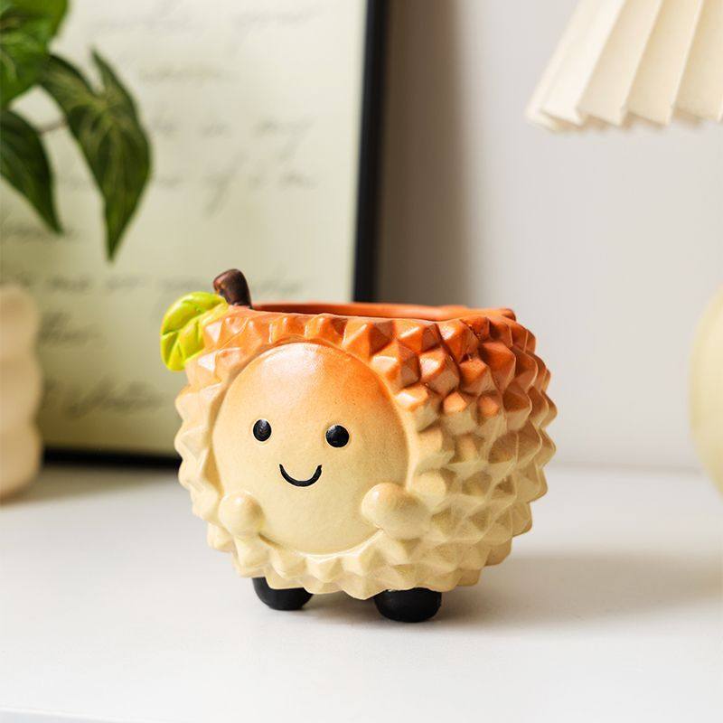多肉花盆陶瓷创意卡通简约动物造型可爱个性手绘透气复古肉肉花盆
