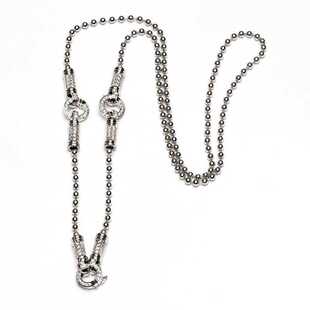 泰国原版佛牌链子多挂三挂佛牌项链圆珠盒子链万能扣佛牌挂链