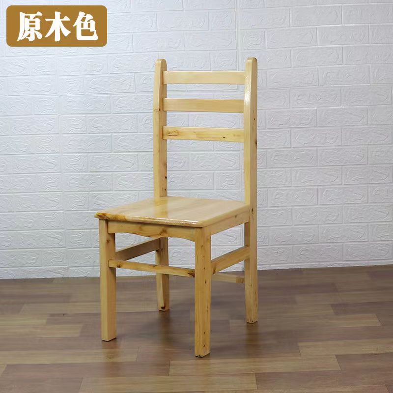 餐饮靠背椅成人农村电脑椅家用餐椅木头实木榫卯结构餐桌椅免安装