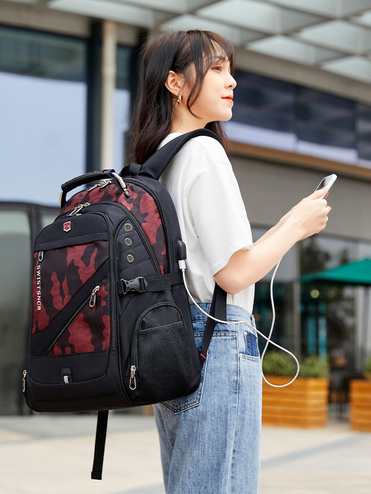 2024 NEW SWISS ARMY SERGEANT BACKPACK BACKPACK FOR MEN AND WOMEN LARGE CAPACITY TRAVEL TRAVEL BACKPACK HIGH SCHOOL AND MIDDLE SCHOOL STUDENTS