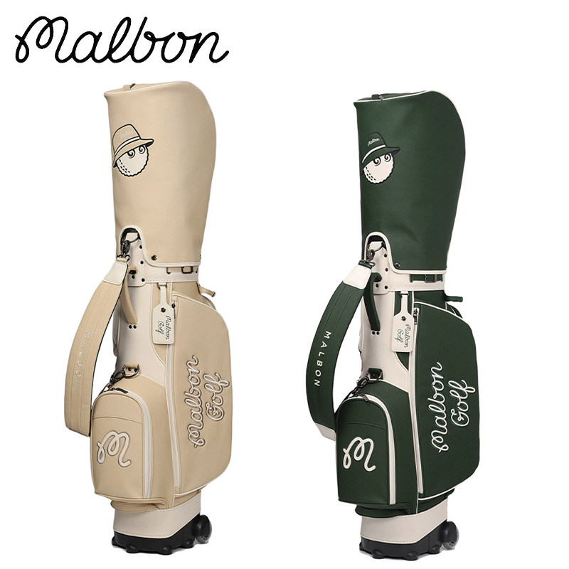 malbon球包带滑轮拉杆式PU防水