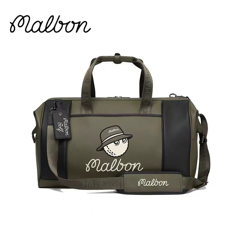 24新款malbon高尔夫球包衣物包男女通用手提包单肩斜挎包波士顿包