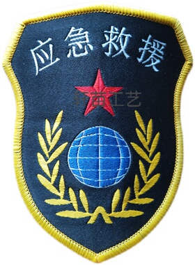 定制刺绣辅料布胸章 胸牌织唛  魔术贴臂章学生训布标定做