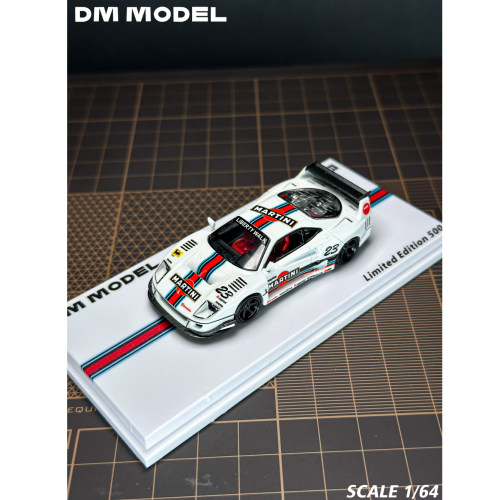 DM MODEL 1:64 LBWK F40 马天尼 合金仿真汽车模型