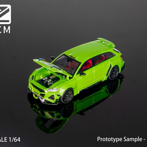DCM 1:64 奥迪 RS6 Body KIT 2NCS 爆改款 合金仿真汽车模型