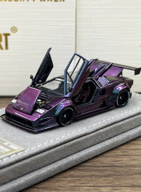 TopArt 1:64 LBWK Countach 康塔什 变色龙 合金汽车模型