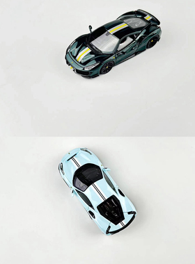 U2 1:64 法拉力 Novetic 488 Pista 树脂仿真汽车模型