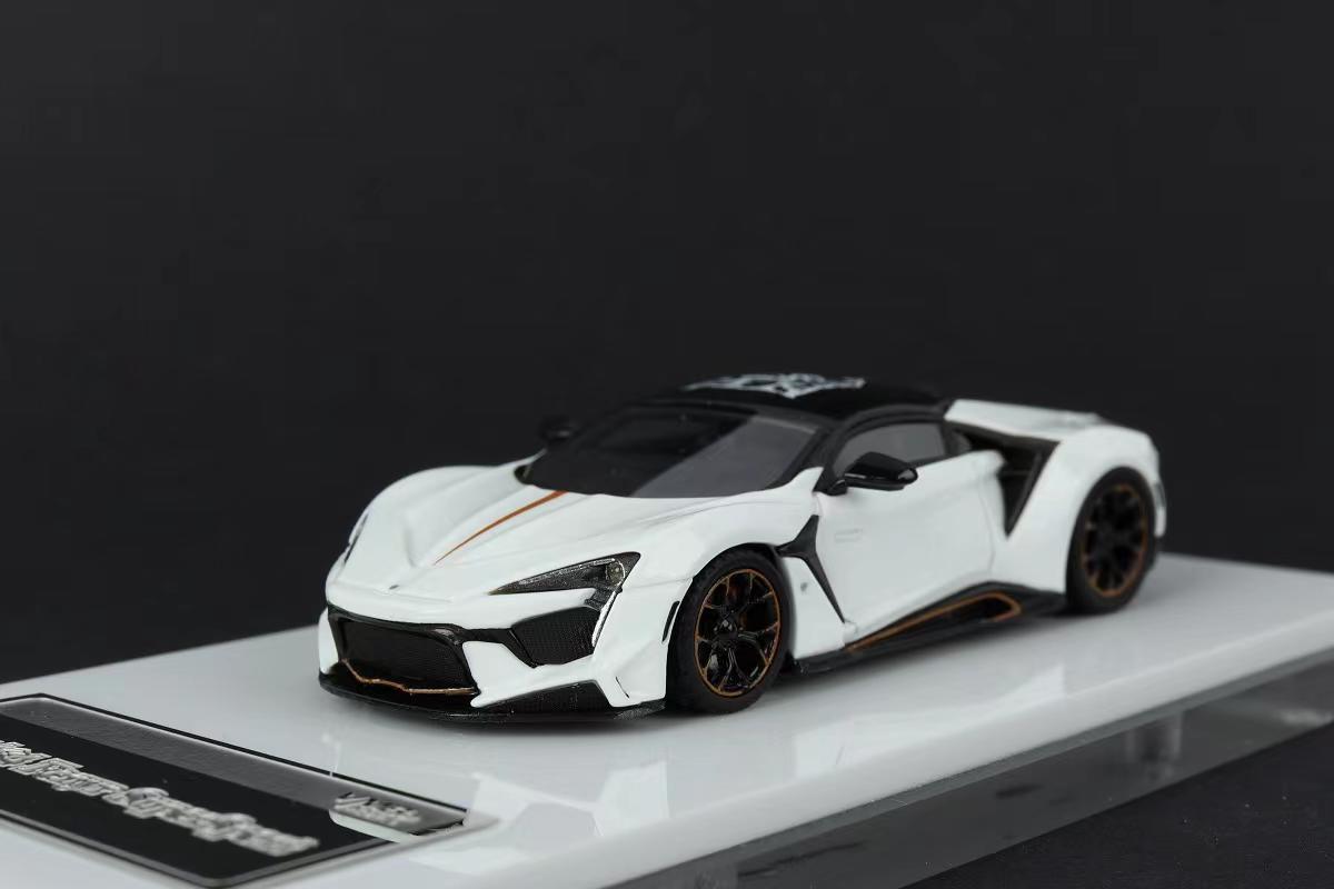 vmb 1/64 莱肯 lykan hypersport 白色 树脂仿真汽车模型