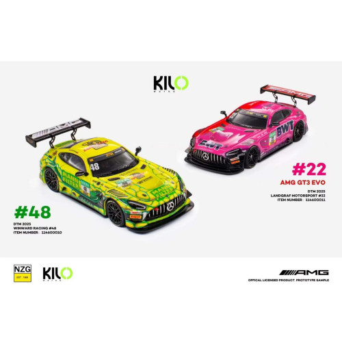 KILOworks 1:64 奔驰 AMG GT3 EVO 2025 DTM 合金仿真汽车模型