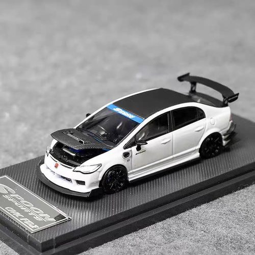 Micro Turbo 1:64 本田 思域 FD2 SPOON TYPE R 合金汽车模型