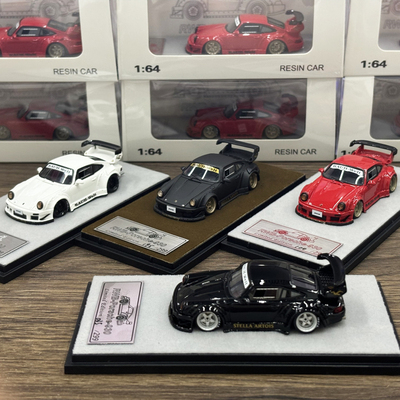 起点 qidian 1:64 保时捷 RWB930 树脂仿真汽车模型