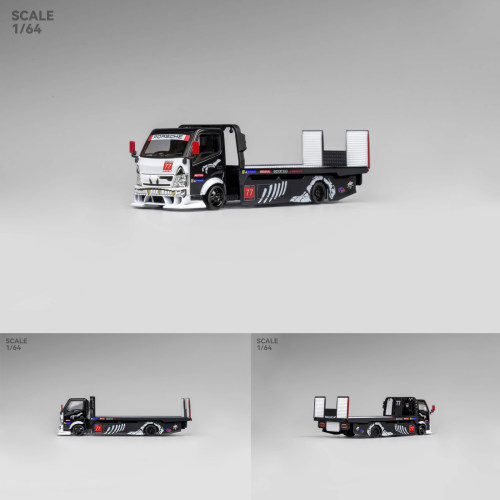 Mega Gear 1:64 Custom Tow Truck 改装平板拖车 化骨龙 汽车模型
