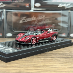LCD 1:64 帕加尼 宗达 Zonda HP Barchetta 红碳 合金汽车模型