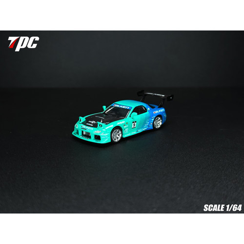TPC 1:64 马自达 RX7 爆改版 飞劲 Falken 合金仿真汽车模型